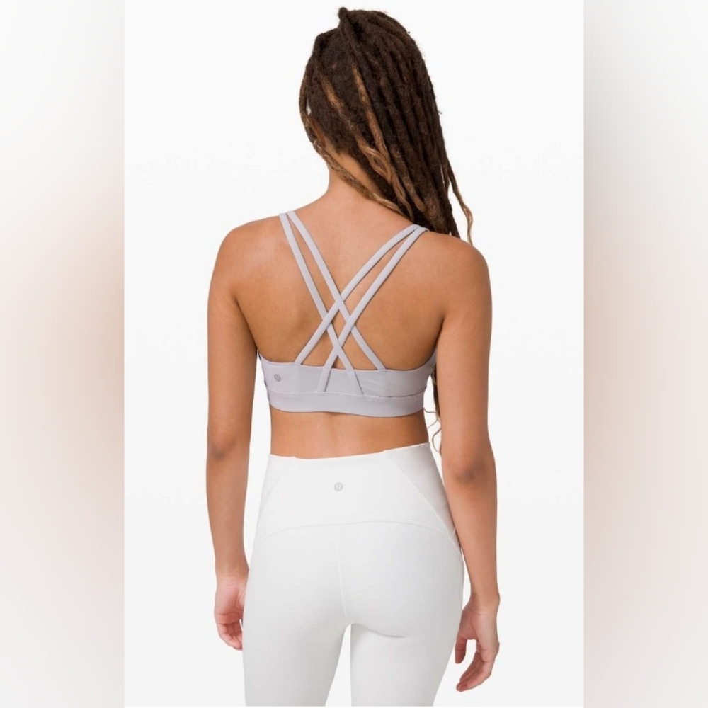 lululemon Energy Longline Light Purple Sport bra - Size 4